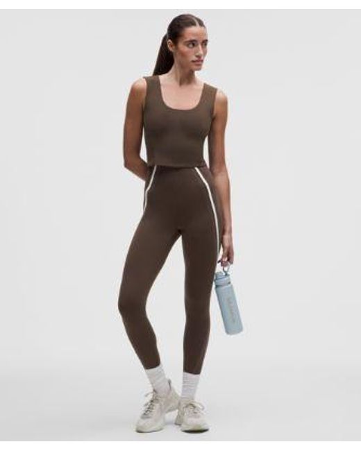 lululemon athletica Brown – Wunder Train Wide-Strap Tank Top Medium Support, B–D Cups – – Size 4