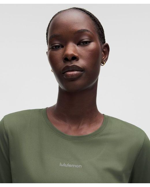 lululemon athletica Green – Fast And Free Long-Sleeve Shirt – – Size Large