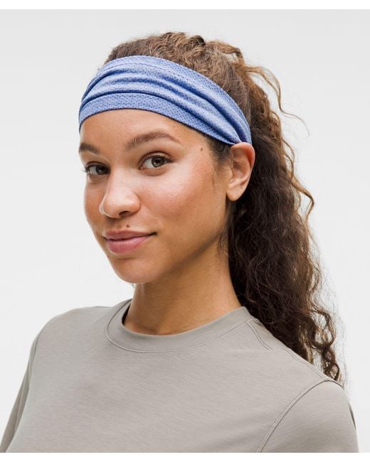lululemon athletica Blue Metal Vent Tech Seamless Wide Headband