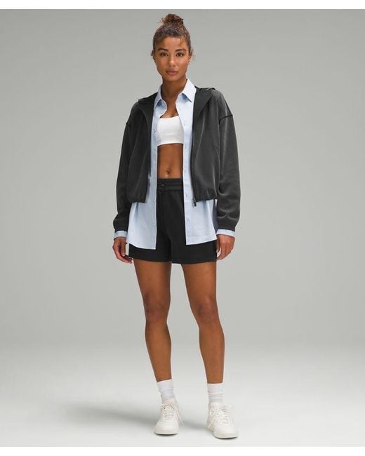lululemon athletica Gray – Softstreme Full-Zip Hoodie – – Size 4