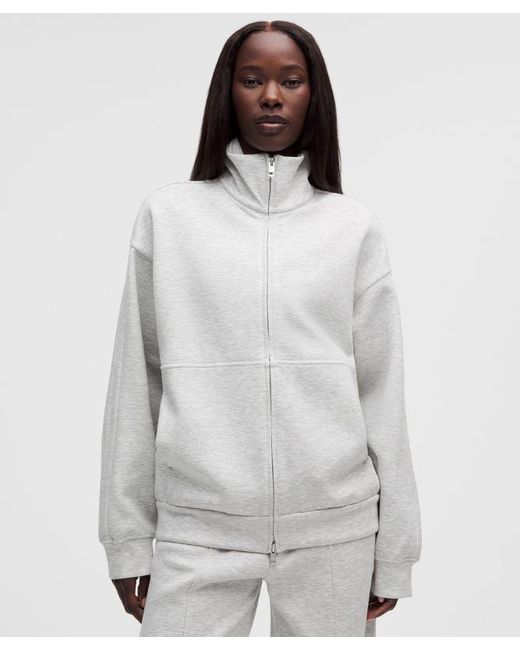 lululemon athletica Gray – Smooth Spacer Oversized Full Zip Hoodie – Color Light/ – Size Large