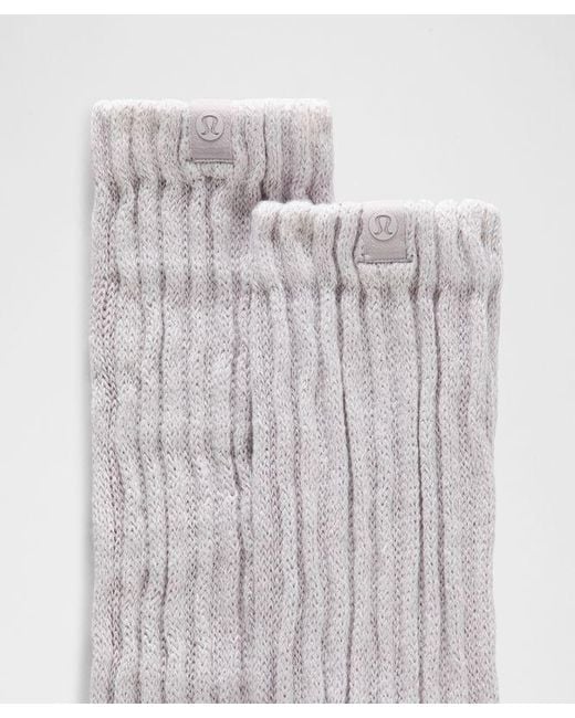 lululemon athletica White Slouch Socks