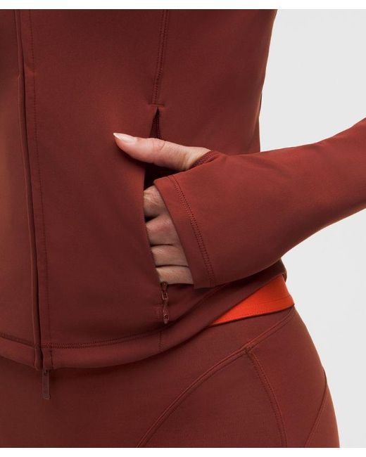 lululemon athletica Red – Wunder Train Full-Zip Jacket – – Size 16