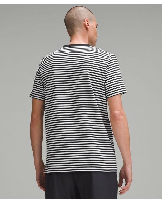 lululemon athletica Gray – 'Organic Classic-Fit T-Shirt – / – for men