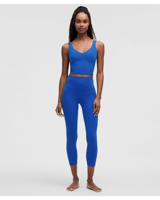 lululemon athletica Blue Align High-Rise Crop 23"