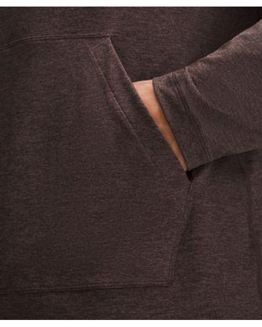 lululemon athletica Brown Soft Jersey Pullover Hoodie for men