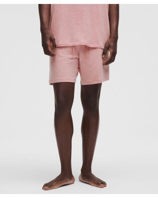 lululemon athletica Pink Becalm Relaxed-Fit Short 7" for men