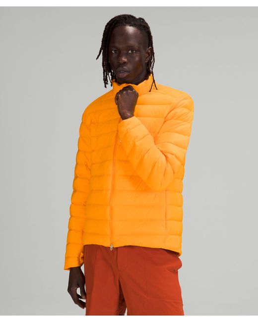 lululemon athletica Orange Navigation Down Jacket for men