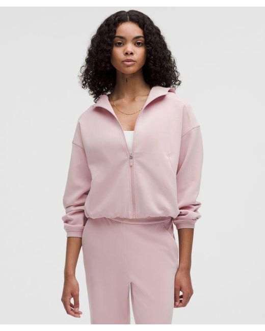 lululemon athletica Pink Softstreme Full-Zip Hoodie