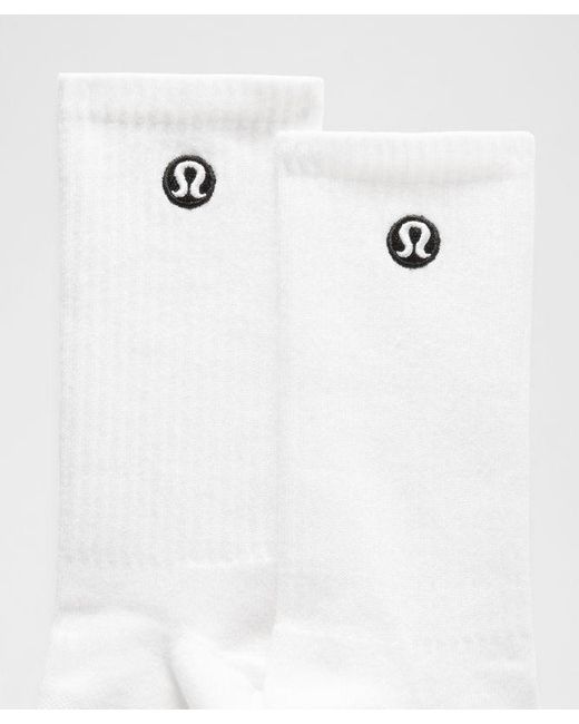 lululemon athletica White Daily Essential Quarter Socks