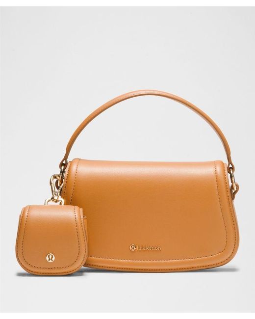 lululemon athletica Brown Leather Alternative Mini Bag 1.2L