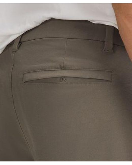 lululemon athletica Gray Abc Slim-fit Trousers 34"l Stretch Cotton Versatwill for men