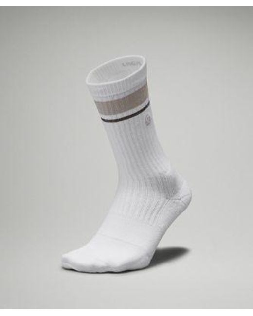 lululemon athletica White Daily Stride Ribbed Comfort Crew Socks