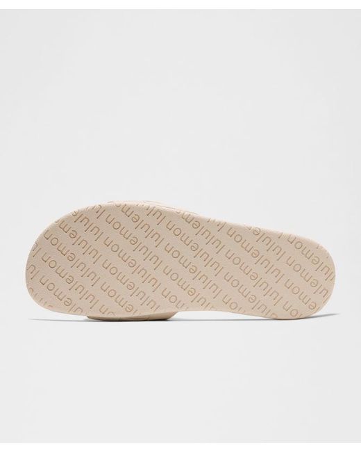 lululemon athletica Natural Restfeel Woven Slide for men