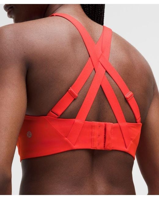 lululemon athletica Red – Energy Sports Bra High Support, B–G Cups – – Size 6