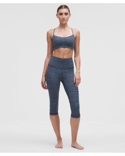 lululemon athletica Blue Align High-Rise Crop 17"