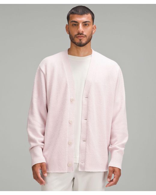 lululemon athletica Pink Merino Wool-blend Cardigan for men