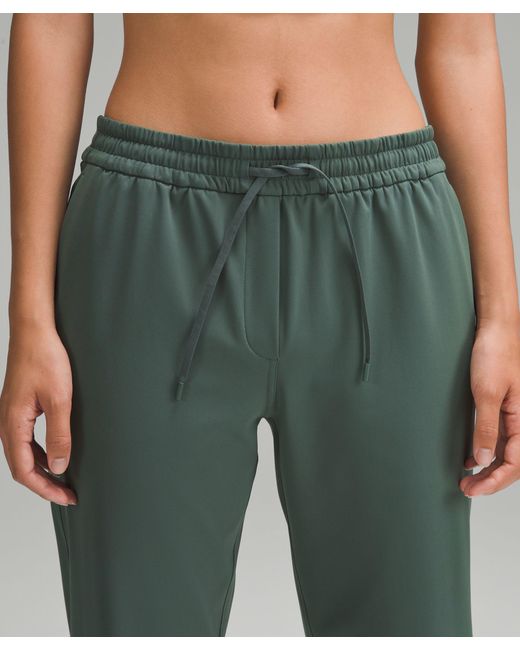 lululemon athletica Green Tapered-leg Mid-rise Pants 7/8 Length Luxtreme