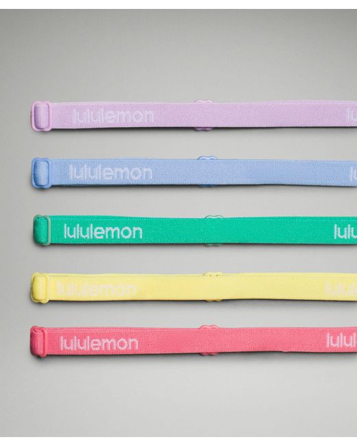 lululemon athletica Multicolor Skinny Adjustable Headbands 5 Pack