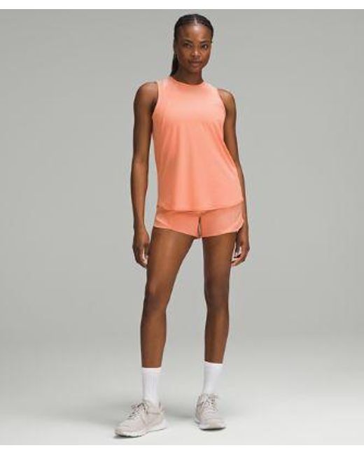 lululemon athletica Orange Hotty Hot High-rise Lined Shorts 4"