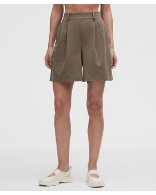lululemon athletica Natural Daydrift Pleated High-Rise Short 7"