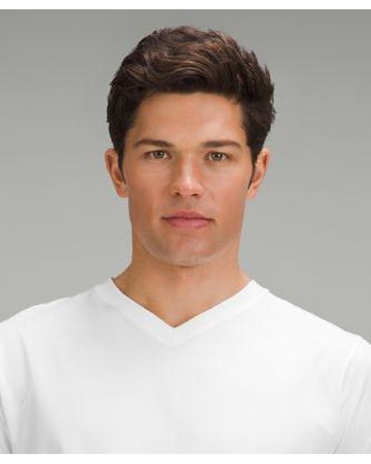 lululemon athletica White – 'Fundamental V-Neck T-Shirt – – for men