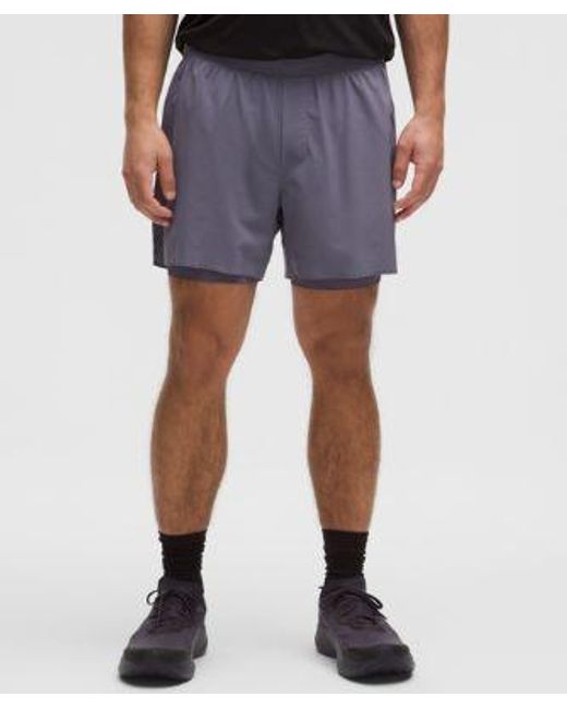 lululemon athletica Multicolor – Fast And Free Lined Running Shorts – 5" – – for men