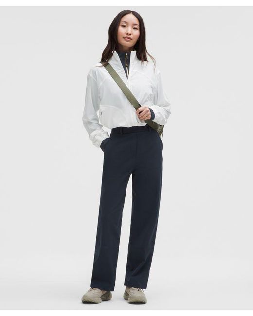lululemon athletica Blue Daydrift High-Rise Straight-Leg Trouser