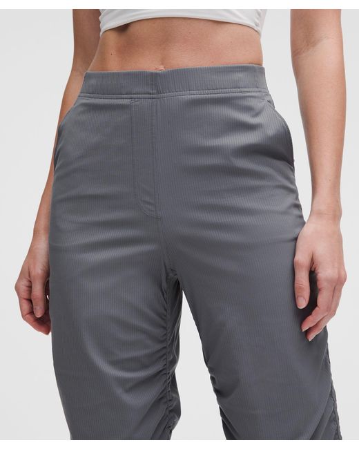 lululemon athletica Gray Dance Studio Slim-Fit High-Rise Flared Pant