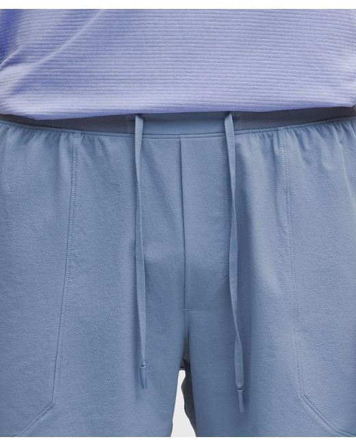 lululemon athletica Blue License To Train Lined Short 7" for men