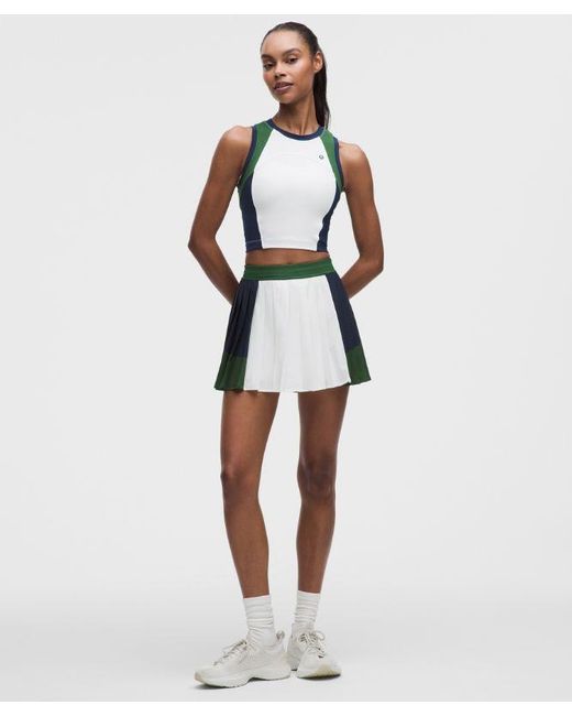 lululemon athletica White – Court Champ High-Neck Tennis Tank Top – –