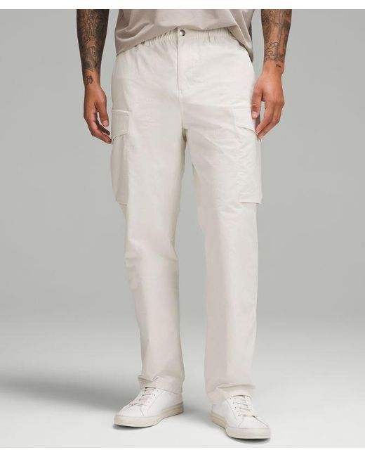 lululemon athletica White – Stretch Cotton Versatwill Relaxed-Fit Cargo Trousers – – for men
