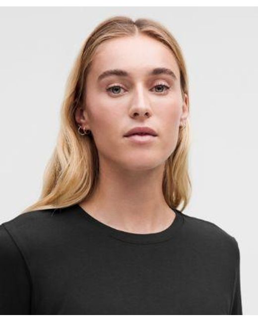 lululemon athletica Black Love Modal Fleece Long Sleeve Shirt