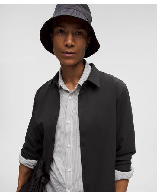 lululemon athletica Black New Venture Long-Sleeve Shirt for men