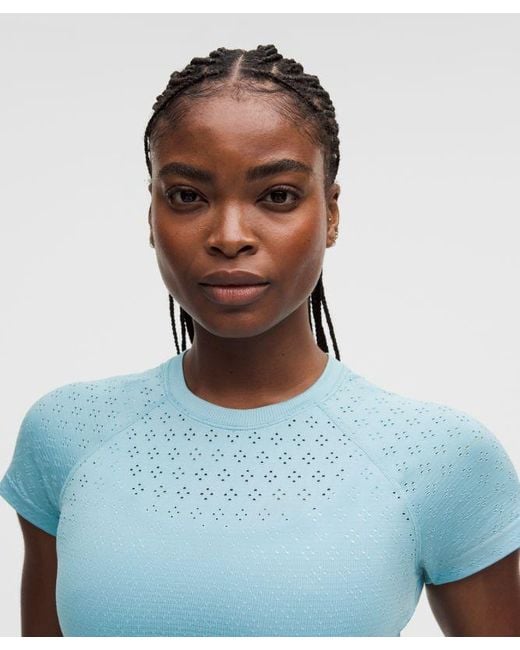 lululemon – Swiftly Tech Cropped Short-Sleeve Shirt 2.4 – – Size 4