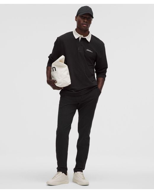 lululemon athletica Black Abc Slim-Fit Trouser 32L for men