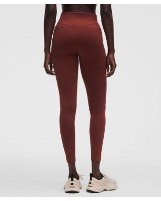 lululemon athletica Red – Get Low High-Rise Training Tight Leggings – 25" – /Burgundy – Size 4