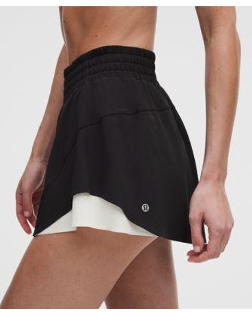 lululemon athletica Black Shake It Out High-Rise Running Short 2.5"