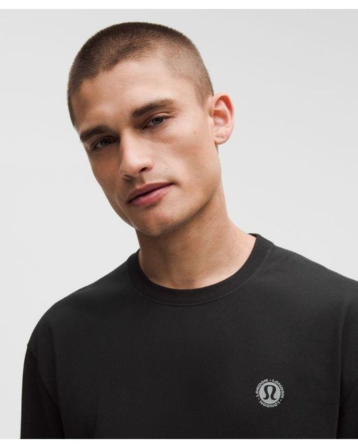 lululemon athletica Black – Heavyweight -Jersey Long-Sleeve Shirt London – – Size Small for men