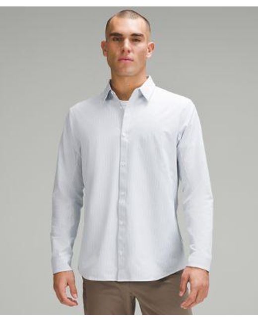 lululemon athletica Gray New Venture Slim-fit Long-sleeve Shirt