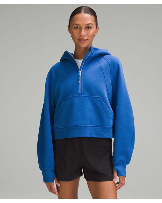 lululemon athletica Scuba Oversized Half-zip Hoodie - Color Blue - Size M/l
