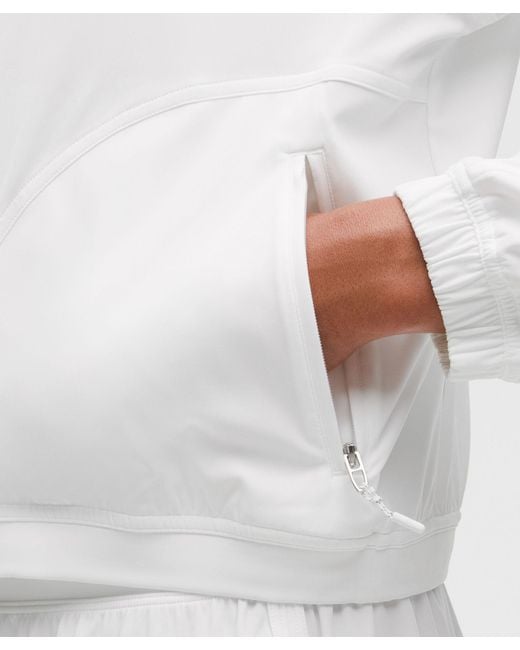 lululemon athletica White Sleek Full-Zip Running Jacket