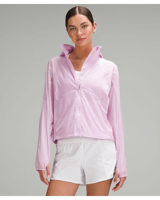 lululemon athletica Purple Classic-fit Ventilated Running Jacket