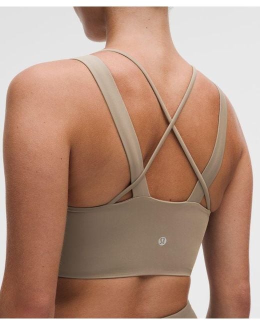 lululemon athletica Green – Like A Cloud Longline Sports Bra Light Support, D/Dd Cup – – Size 14