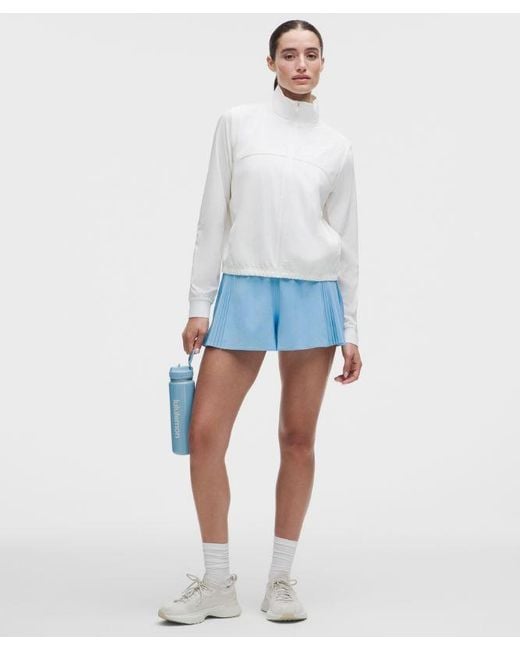 lululemon athletica Blue – Side-Pleat Tennis Shorts – 2.5" – – Size Large