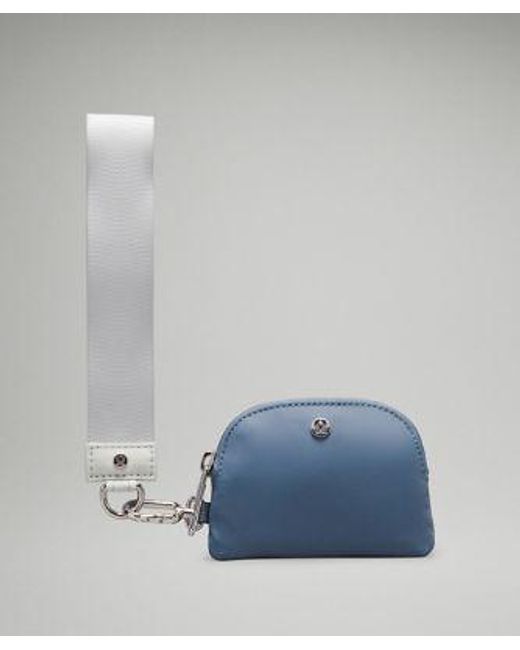 lululemon athletica Blue – Dual Pouch Wristlet Bag –