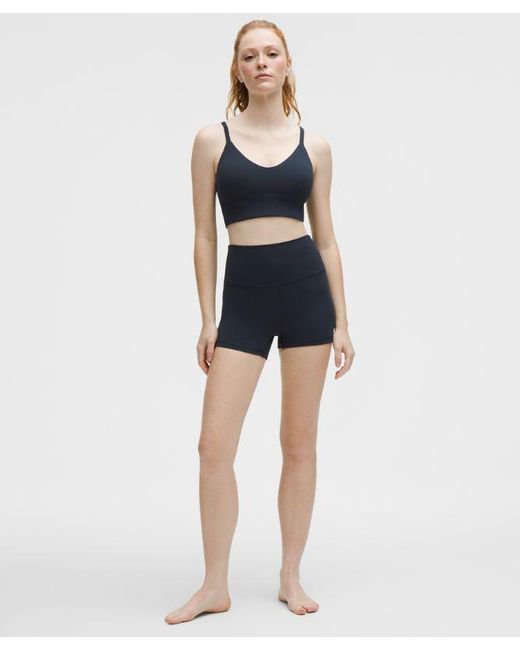 lululemon athletica Blue Focuser Scoop-Neck Bra Nulu