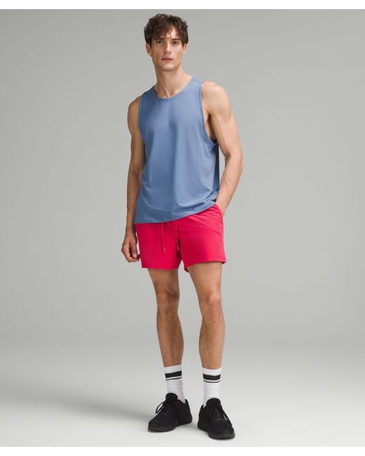 lululemon athletica Pink Zeroed In Linerless Shorts 5" for men