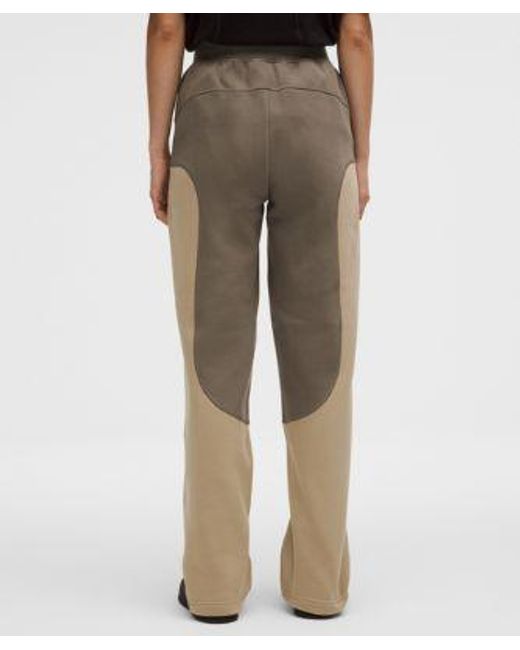 lululemon athletica Natural – Cotton Fleece Mid-Rise Straight-Leg Pants Slnsh Collection – – Size Large