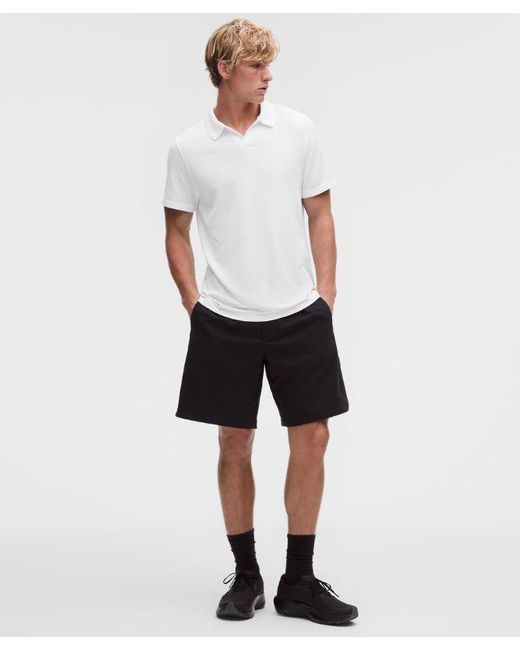 lululemon athletica White – Textured Seamless Polo Shirt – – Size Large for men
